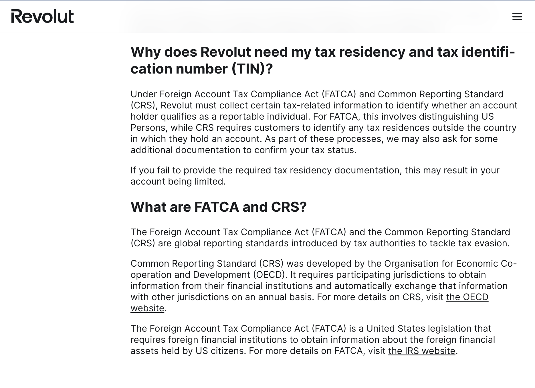 Porque é que a Revolut precisa da sua residência fiscal e do número de identificação fiscal (NIF)?